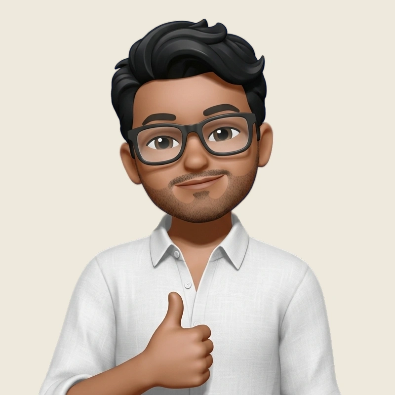 Illustrated portrait of Abishek